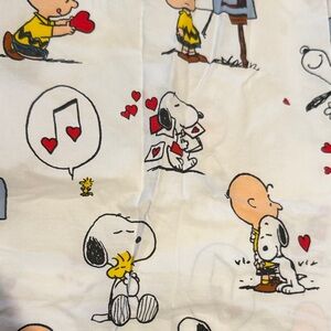 Pottery Barn Kids Peanuts Themed Valentines - crib fitted sheet